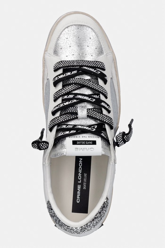 Crime London sneakersy skórzane SK8 DELUXE biały 29100PP8.25