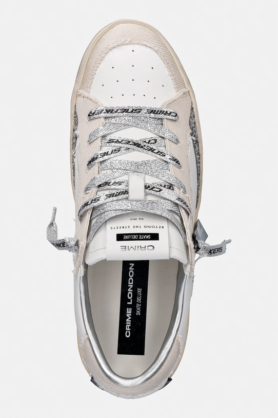Crime London sneakersy skórzane SK8 DELUXE biały 29109PP8.15