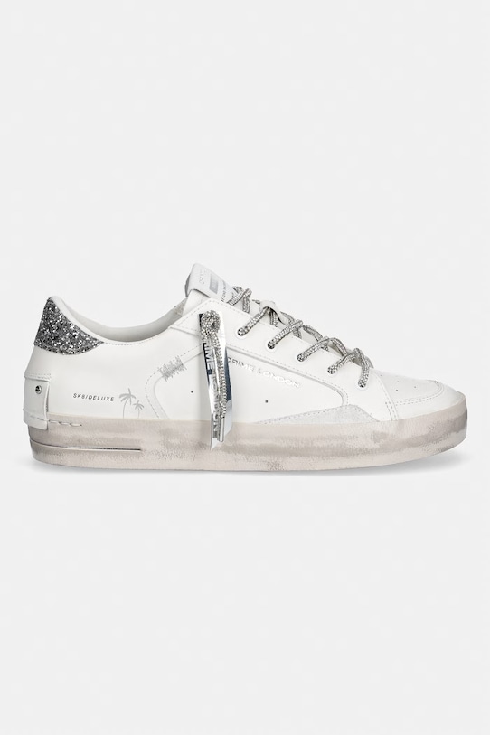 Crime London sneakersy skórzane SK8 DELUXE 29111PP8.10 biały SS26