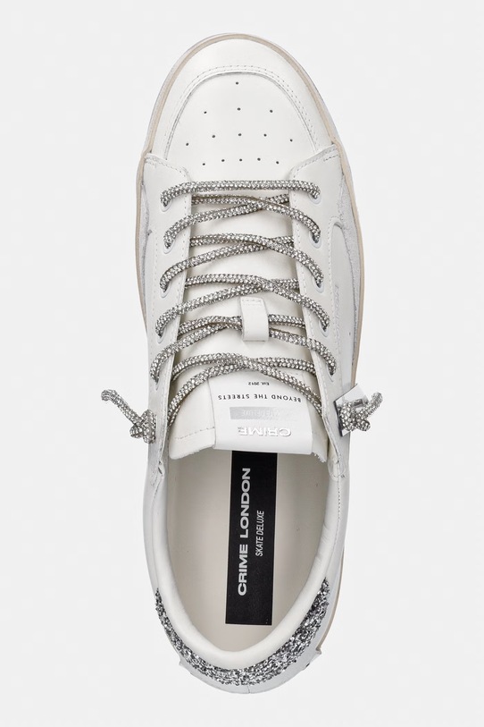 Crime London sneakersy skórzane SK8 DELUXE biały 29111PP8.10