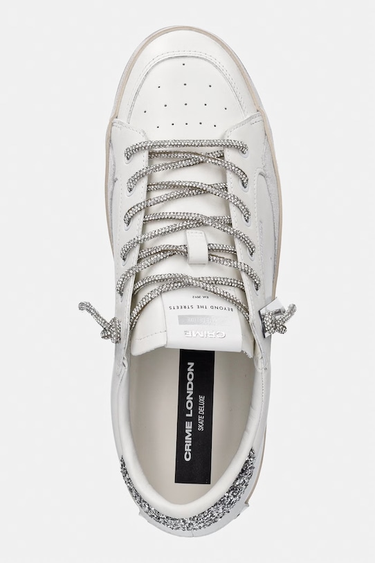 Crime London sneakersy skórzane SK8 DELUXE biały 29111PP8.10