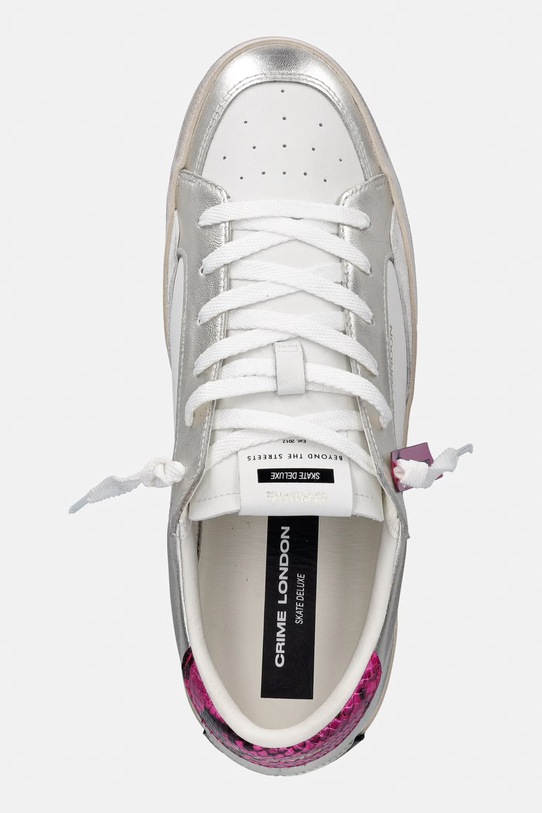 Crime London sneakersy skórzane SK8 DELUXE biały 29119EE8.26