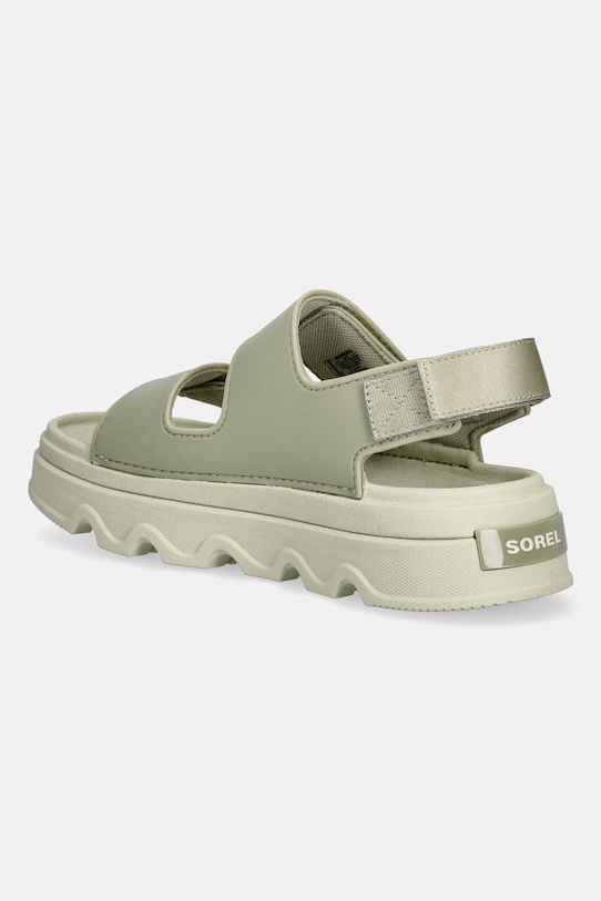 Obuwie Sorel sandały na platformie damskie KINETIC SUNCHASE AN 2151381361 zielony