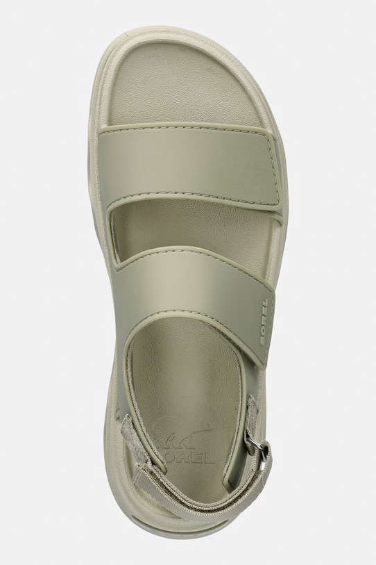 Sorel sandały na platformie damskie KINETIC SUNCHASE AN zielony 2151381361