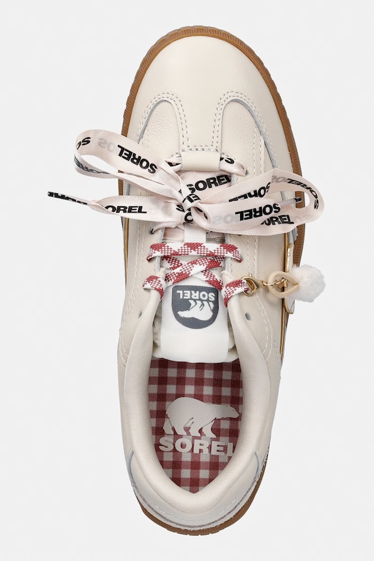 Sorel sneakersy skórzane ONA DRIFT LX beżowy 2164641191