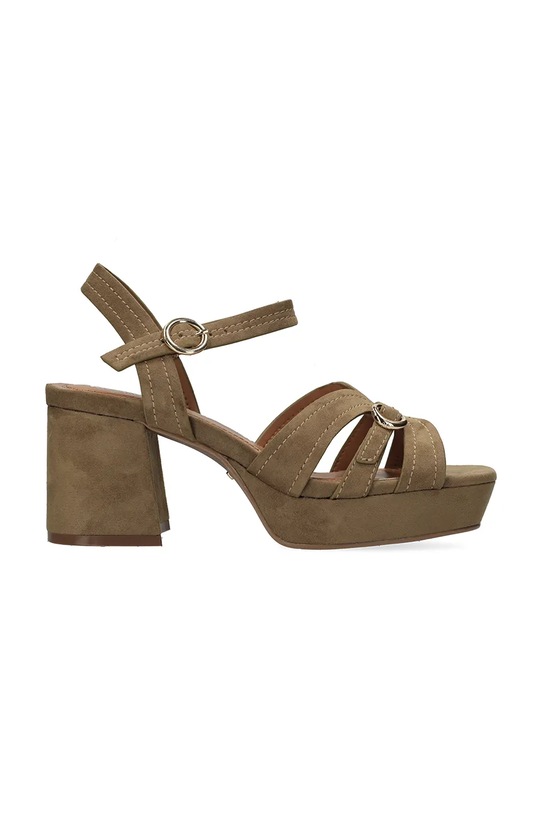 Mexx sandały na słupku TOBIE NICKY Heeled sandal brązowy MI001603061W.01