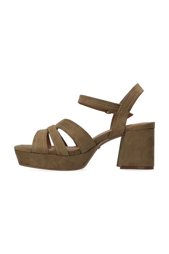 Mexx sandały na słupku TOBIE NICKY Heeled sandal brązowy MI001603061W.01