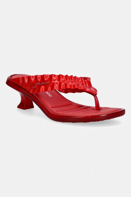 Melissa šľapky dámske THONG KITTEN HEEL + GANNI AD červená M38154.BX377