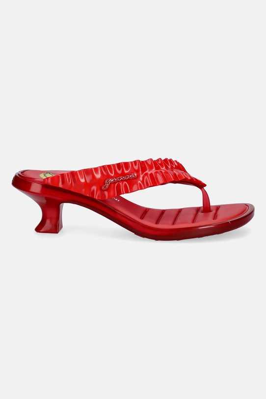 Melissa šľapky dámske THONG KITTEN HEEL + GANNI AD M38154.BX377 červená SS26
