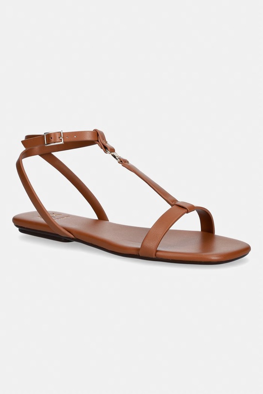 Armani Exchange sandále dámske hnedá XW002581.AF18975.U6123