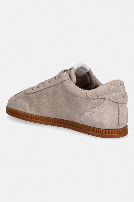 Obuwie Armani Exchange sneakersy damskie zamszowe XW002797.AF17465.U6223 beżowy