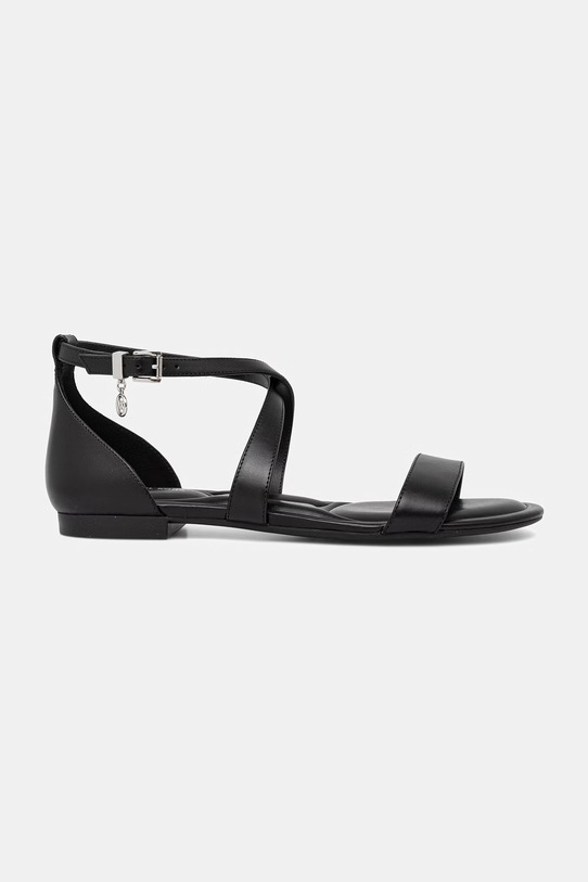 MICHAEL Michael Kors sandały na płaskim obcasie damskie skórzane Alexa Flex Flat Sandal 40S6AXFS1L.001 czarny SS26