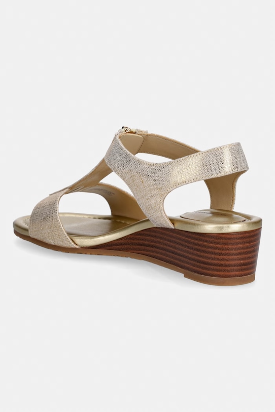 Obuwie MICHAEL Michael Kors sandały na koturnie Berkley Wedge Sandal 40S6BRMS1D.740 złoty