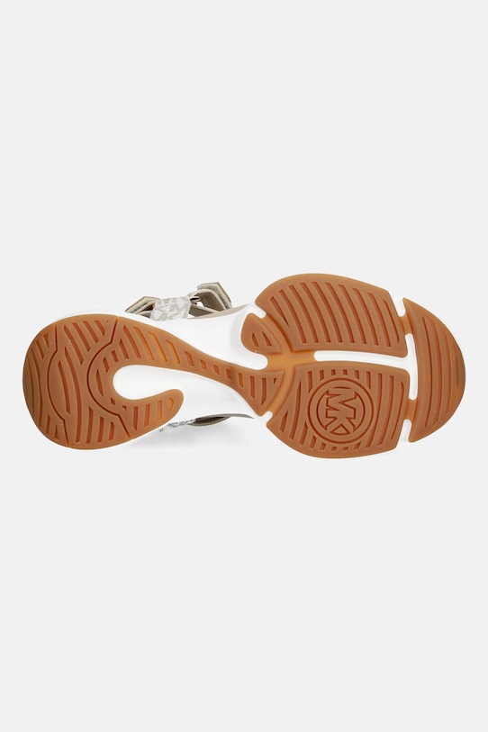 MICHAEL Michael Kors sandały na koturnie damskie Bowie Sandal 43S6BWFA1B.150 beżowy