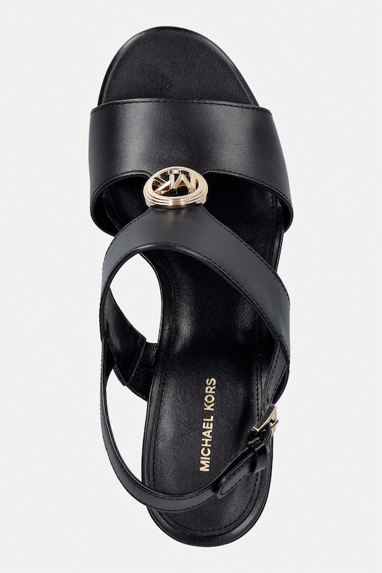 MICHAEL Michael Kors sandále z kože Erin Platform Sandal čierna 40S6ERHS1L.001