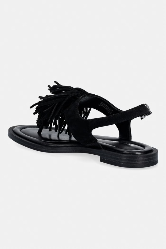 Obuwie MICHAEL Michael Kors sandały damskie zamszowe Indra Thong Sandal 40S6INFS1S.001 czarny