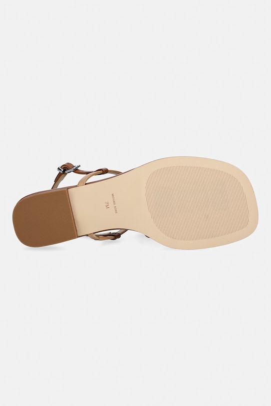 MICHAEL Michael Kors sandały damskie skórzane Jacie Thong Sandal 40S6JCFS1L.198 beżowy