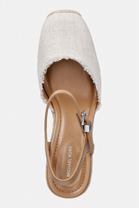 MICHAEL Michael Kors espadryle na koturnie damskie Kenzie Wedge beżowy 40S6KZMS2D.191
