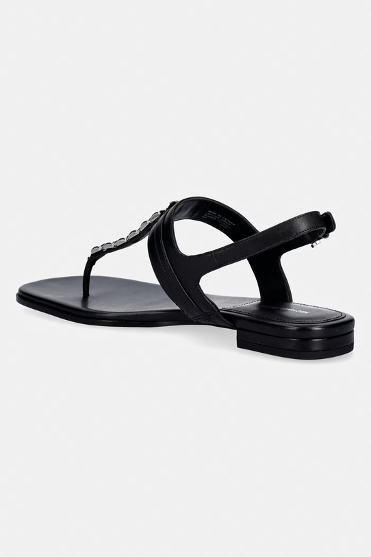 Obuv MICHAEL Michael Kors sandále na plochom podpätku dámske kožené Marcia Thong Sandal 40S6MCFS1L.001 čierna