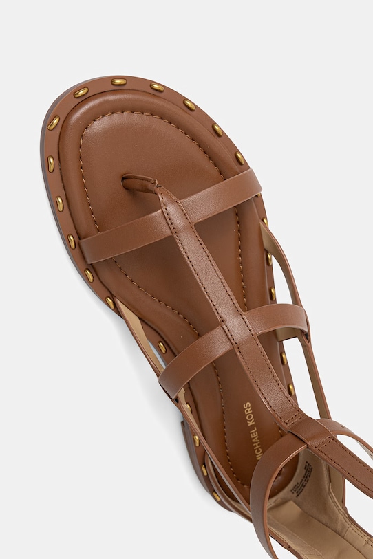 Δερμάτινα σανδάλια MICHAEL Michael Kors Noa High Sandal καφέ 40S6NOFS3L.230