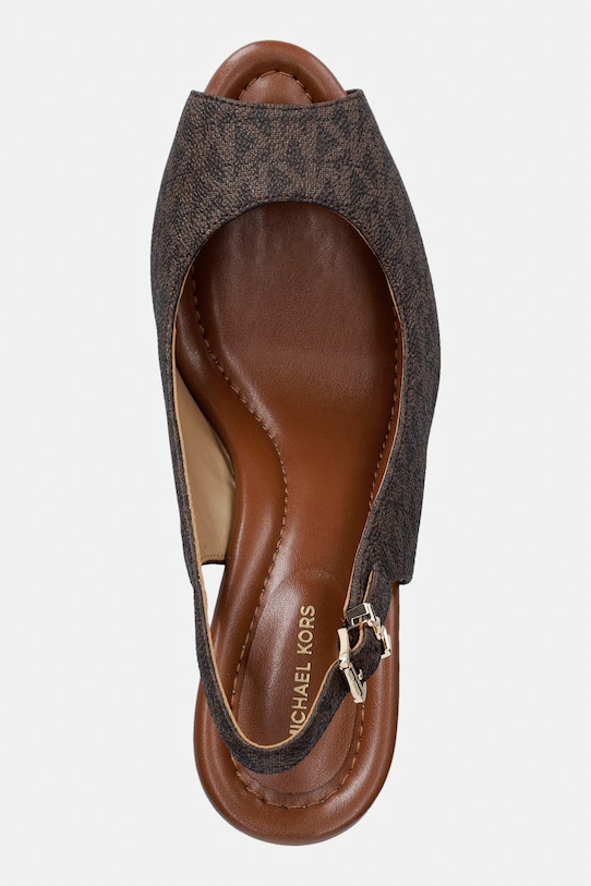 MICHAEL Michael Kors sandały na koturnie damskie Rosie Wedge brązowy 40S6RSHS1B.200