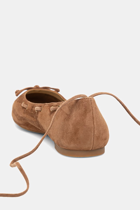 Παπούτσια Μπαλαρίνες σουέτ MICHAEL Michael Kors Shae Flex Ballet 40S6SHFP1S.230 καφέ