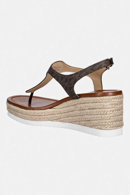 Παπούτσια Πέδιλα MICHAEL Michael Kors Val Thong Wedge 40S6VAMS1B.200 καφέ