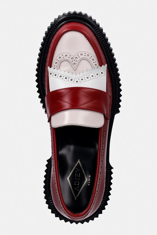 ADIEU Type 203 lordsy damskie skórzane czerwony Type.203.SS26