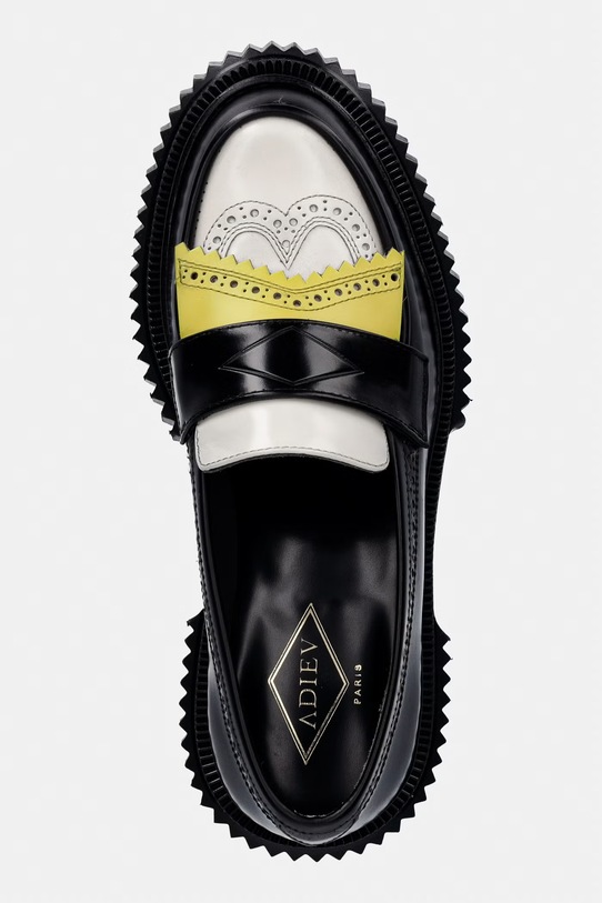 ADIEU Type 203 lordsy damskie skórzane czarny Type.203.SS26