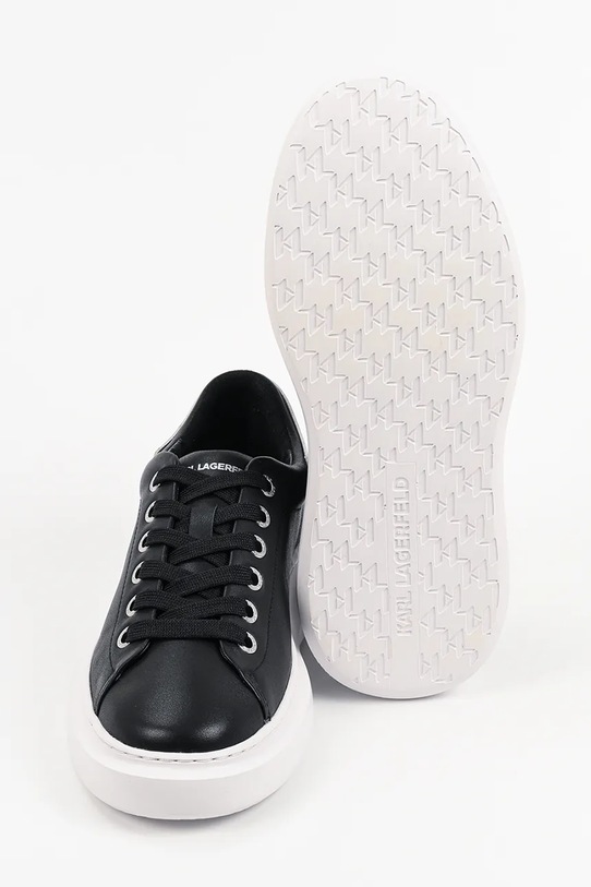 Karl Lagerfeld Kore sneakersy damskie skórzane KL66525.000 czarny