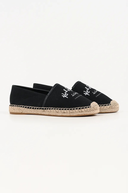 Karl Lagerfeld espadryle Kamini KL80110A.900 czarny SS26