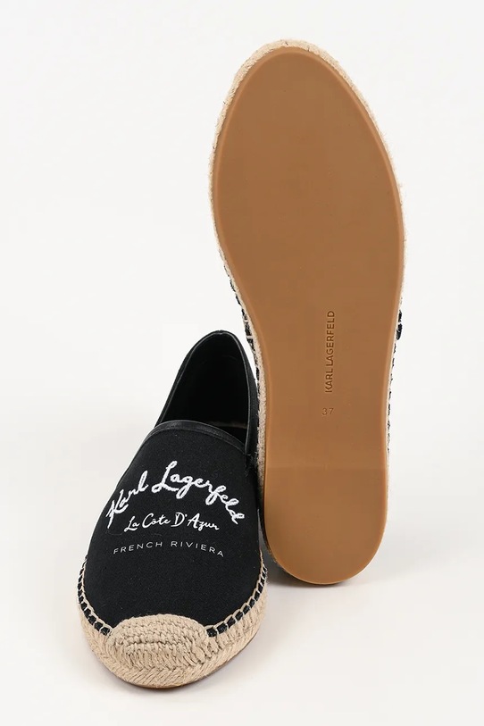 Karl Lagerfeld espadryle Kamini KL80110A.900 czarny