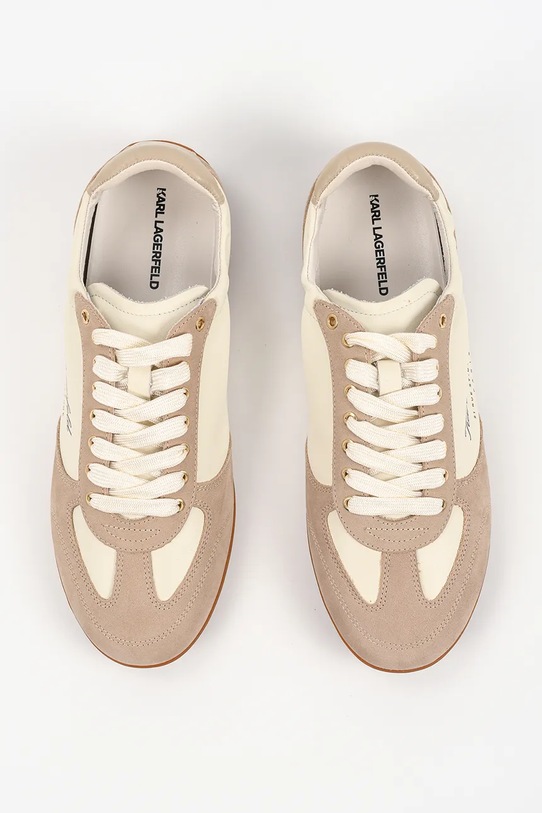 Δερμάτινα sneakers Karl Lagerfeld Altia μπεζ KL66125.3T8