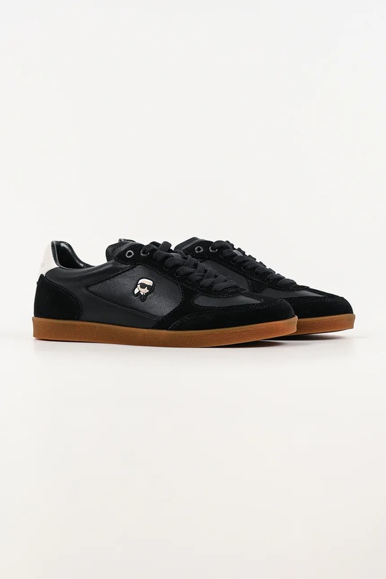 Karl Lagerfeld sneakersy skórzane Kandidate Nft KL63833N.300 czarny SS26