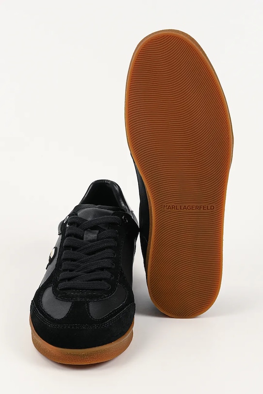 Karl Lagerfeld sneakersy skórzane Kandidate Nft KL63833N.300 czarny