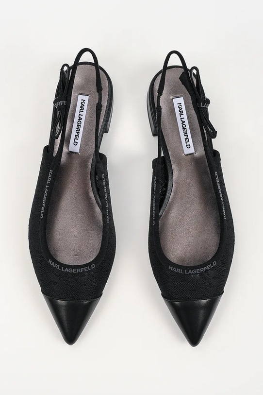 Karl Lagerfeld baleriny Kerrie czarny KL40158.M0X