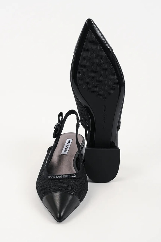 Karl Lagerfeld baleriny Kerrie KL40158.M0X czarny