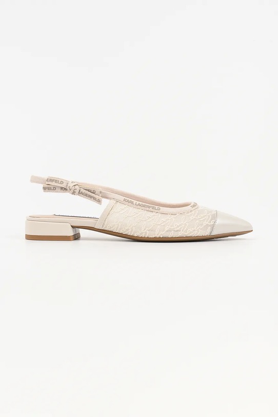 Karl Lagerfeld baleriny Kerrie beżowy KL40158.M11