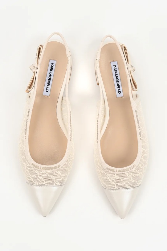 Karl Lagerfeld baleriny Kerrie beżowy KL40158.M11