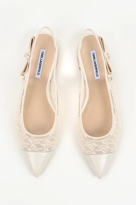 Karl Lagerfeld baleriny Kerrie beżowy KL40158.M11