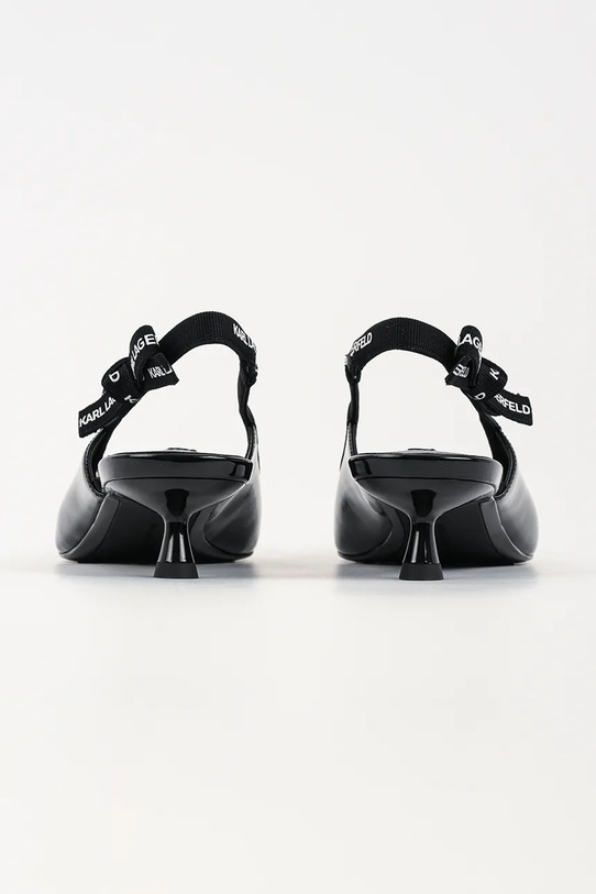 Obuwie Karl Lagerfeld szpilki skórzane Pasha KL30109R.1BP czarny