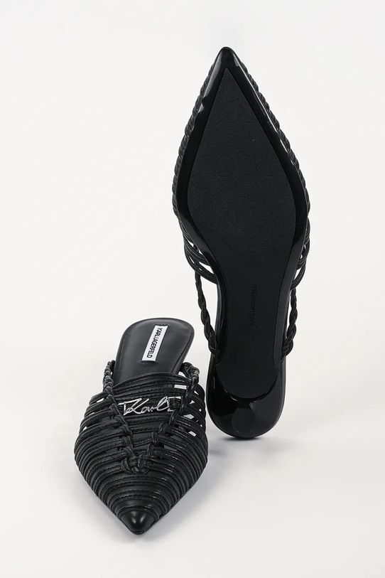 Karl Lagerfeld szpilki skórzane Pasha KL30108A.000 czarny