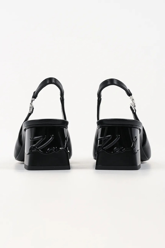 Boty Kožené lodičky Karl Lagerfeld Kayla KL35406.000 černá