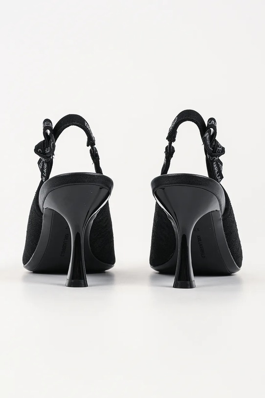 Obuwie Karl Lagerfeld szpilki skórzane Sienna KL32728.M0X czarny