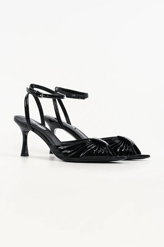 Karl Lagerfeld sandały skórzane Sienna KL32703A.000 czarny SS26