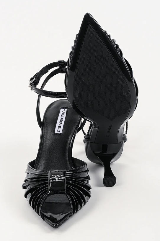 Karl Lagerfeld sandały skórzane Sienna KL32703A.000 czarny