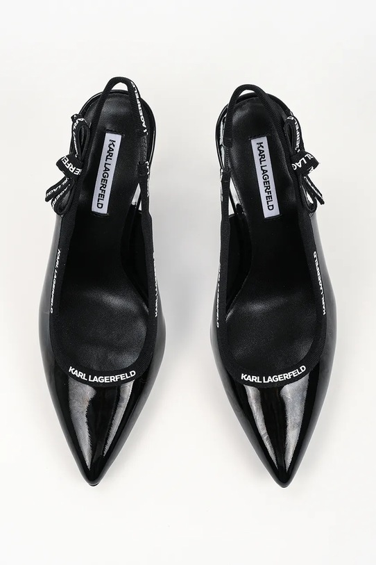 Δερμάτινες γόβες Karl Lagerfeld Sarabande μαύρο KL30908A.1BP