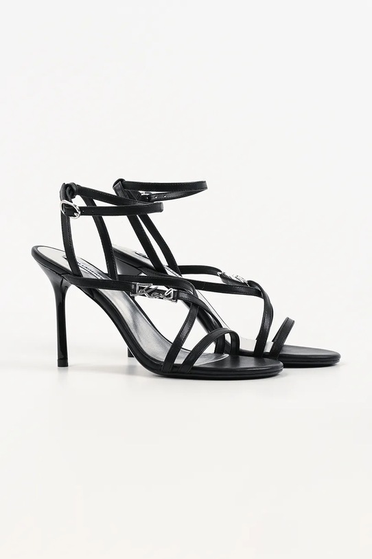 Karl Lagerfeld sandały skórzane Sarabande KL30906S.00S czarny SS26