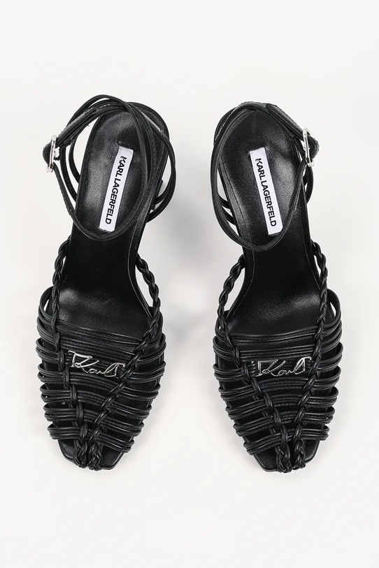 Δερμάτινες γόβες Karl Lagerfeld Debutante μαύρο KL32006.000