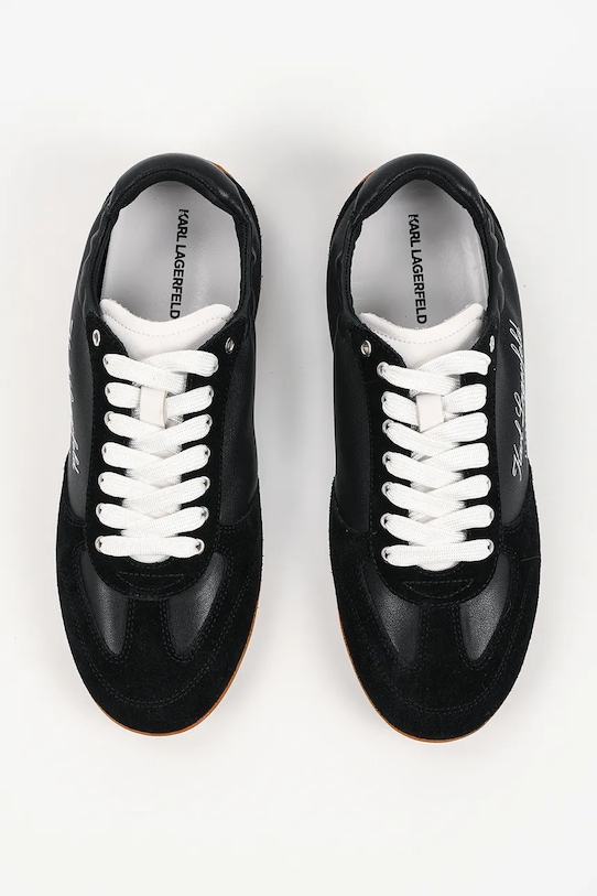 Karl Lagerfeld Altia sneakersy damskie skórzane czarny KL66125.300